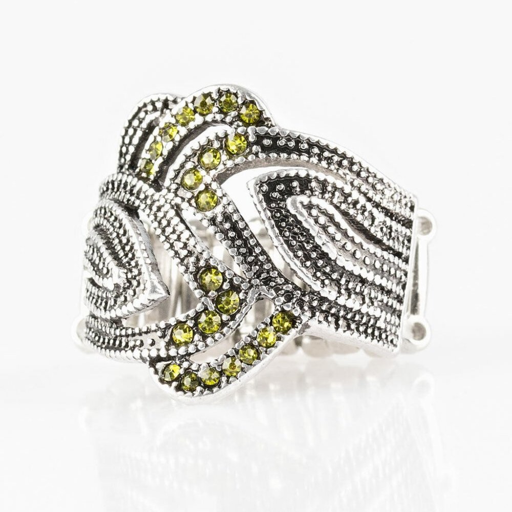 Paparazzi Fire and Ice Green Ring